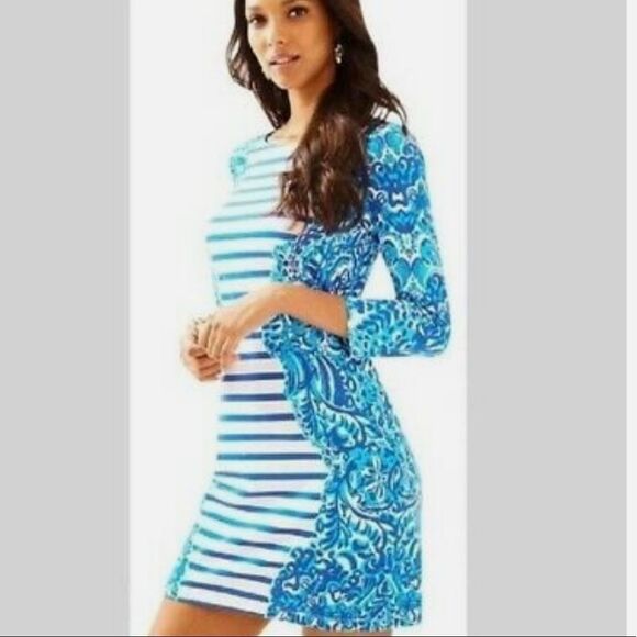 Lilly Pulitzer Nila Dress in Moon Jellies Stripe Size Small - Picture 1 of 10
